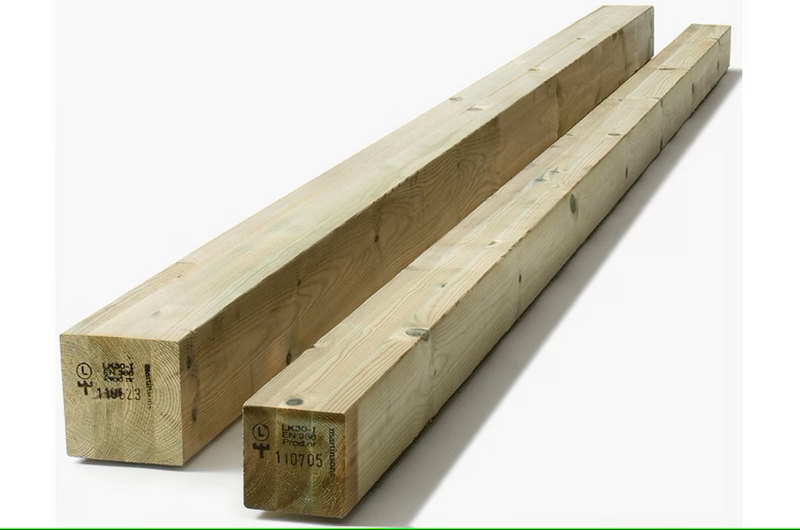 LIMTRÄPELARE 115X115X3000 IMPREGNERAD NTR/AB PT GL30H