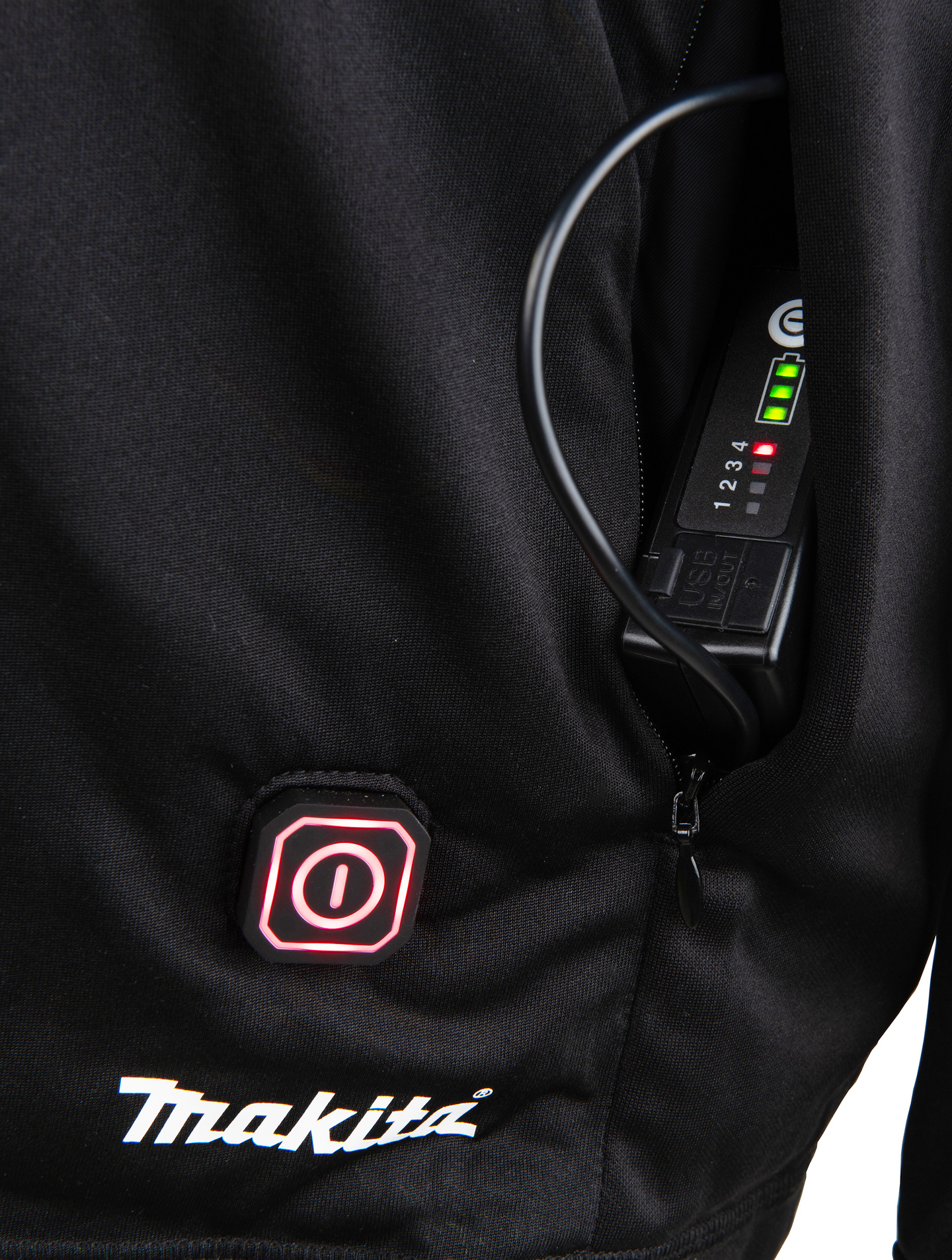 Lämpöpaita Makita DCX201AS, 1/4 vetoketju, BL1055B