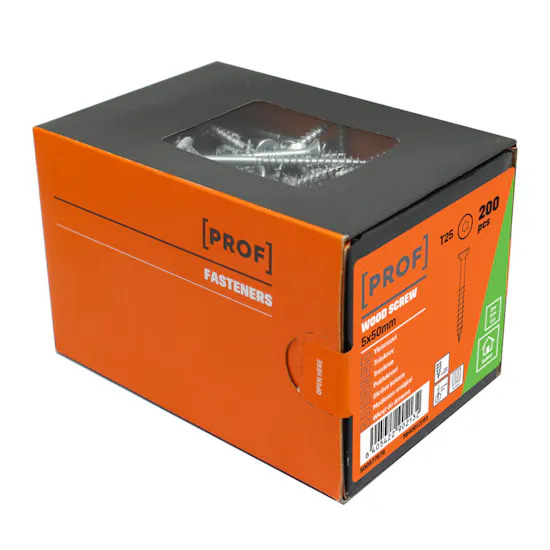 TRÄSKRUV T25 5X50 FZB 200ST PROF