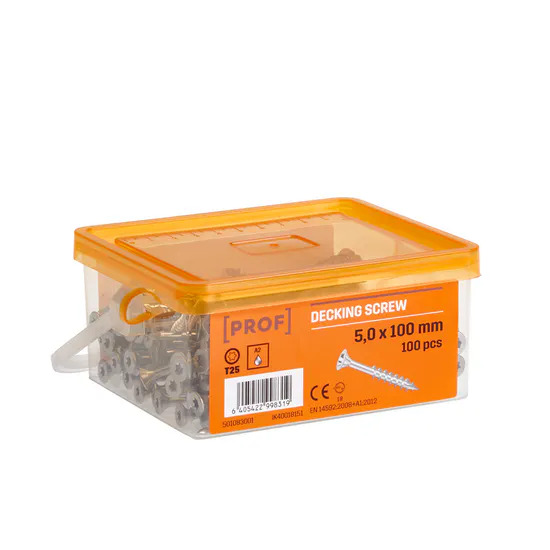 TRALLSKRUV PROF A2 T25 5X100 100ST