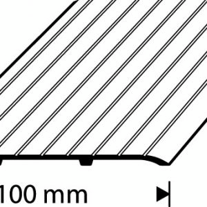 TRÖSKEL DIONE 100MM RÄFF SILVER 1M LIMMONTERING
