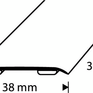 SKARVLIST DIONE 38MM SLÄT SILVER 1M SJÄLVHÄFTANDE