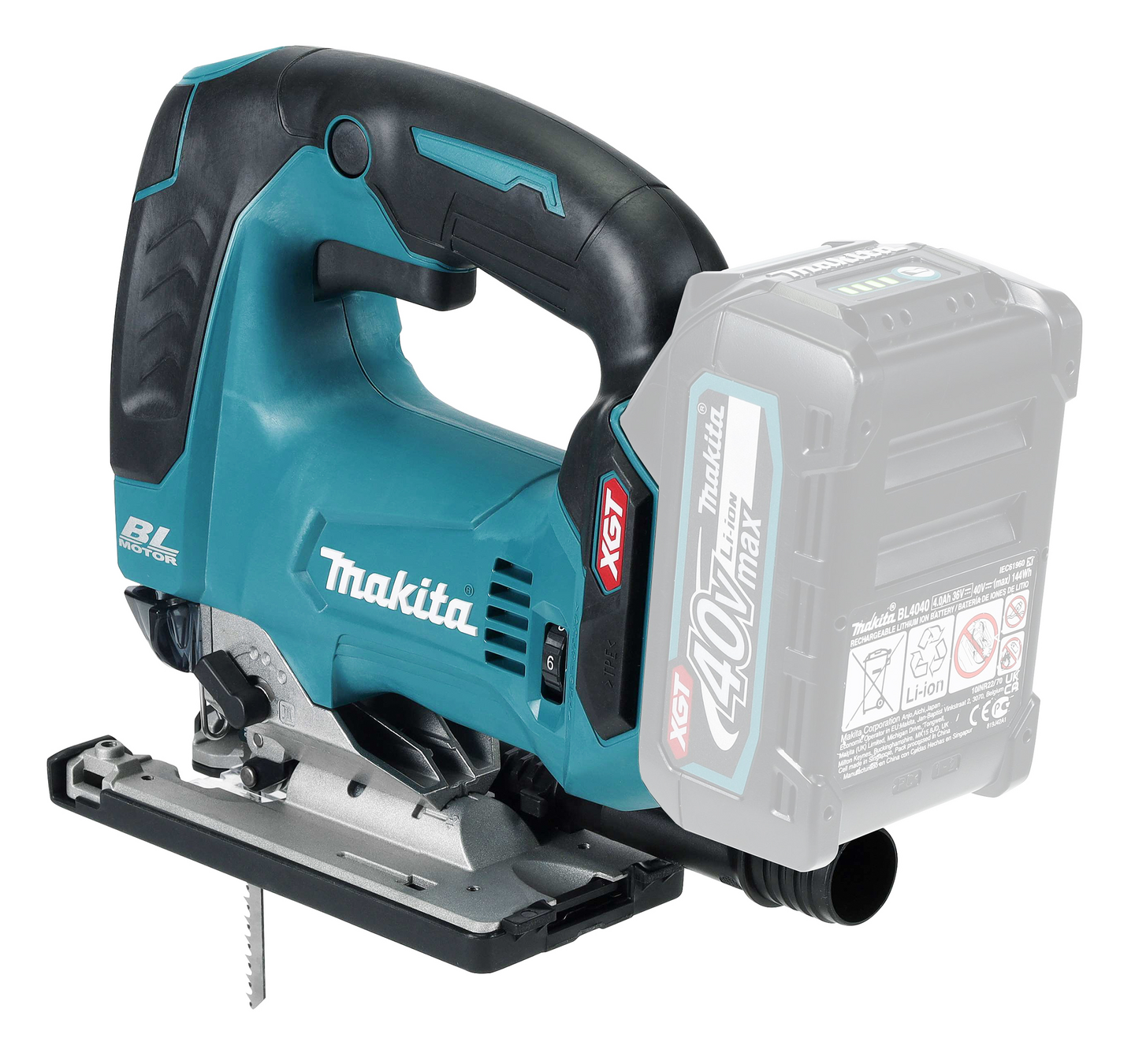 Akkupistosaha Makita JV002GZ XGT 40V runko