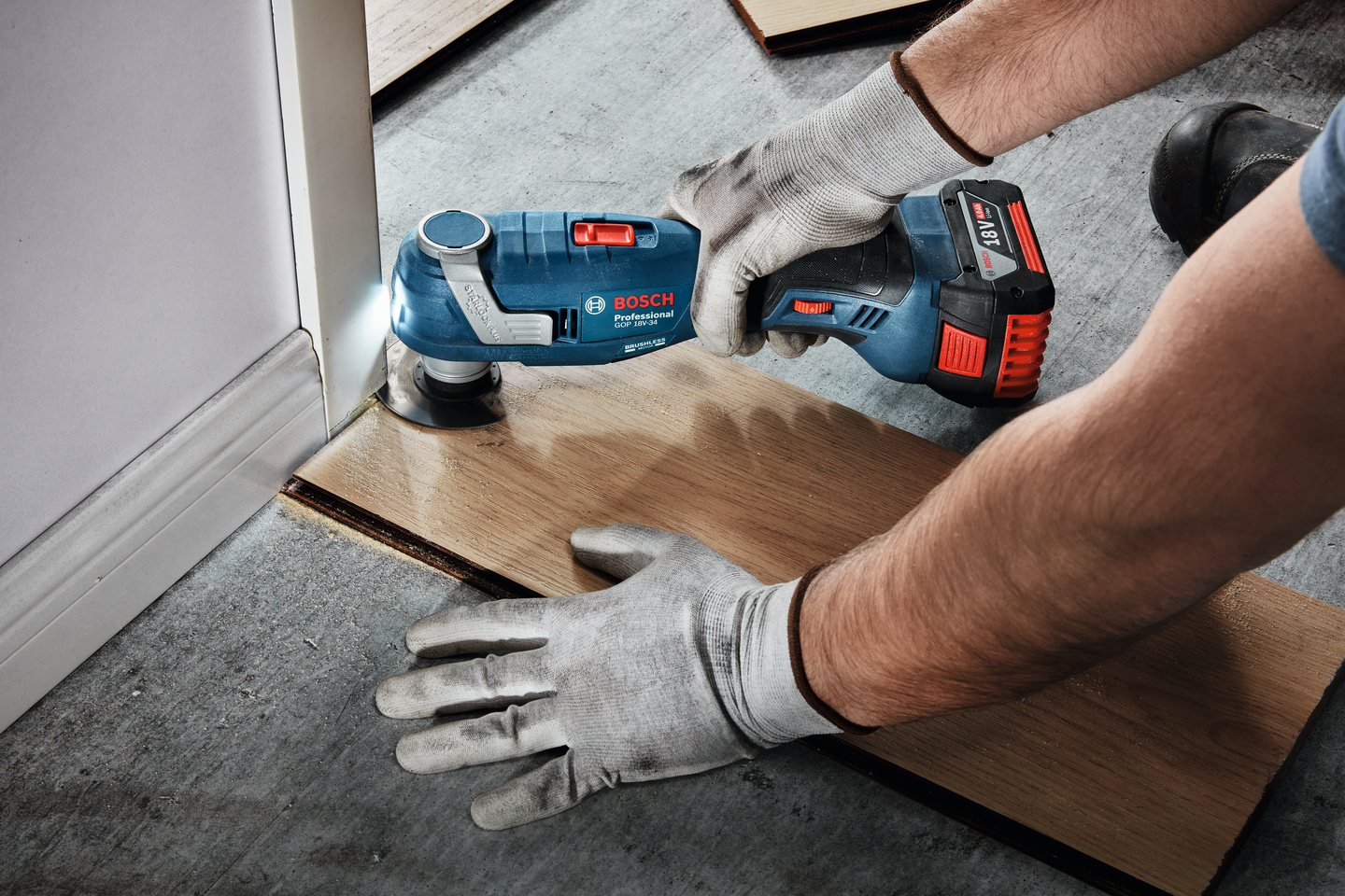 Akkumonitoimityökalu Bosch GOP 18V-34 Starlock Solo