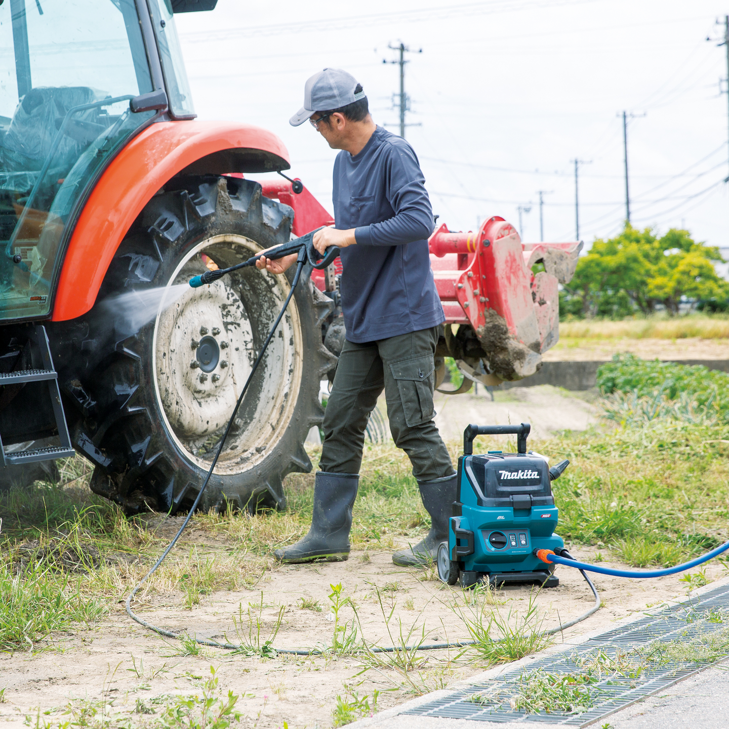 Akkupainepesuri Makita HW001GZ 40V XGT runkoversio