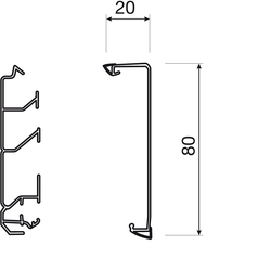 Kansi Hager Tehalit PVC SL 20x80x2000 musta