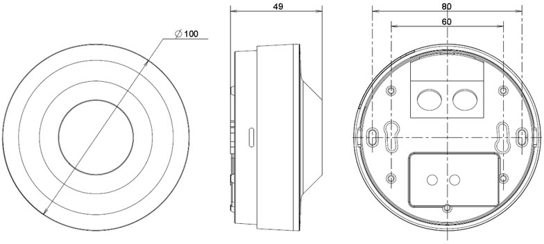 Liiketunnistin Hager EE804A 360° 10A IP21 pinta-asennus valkoinen