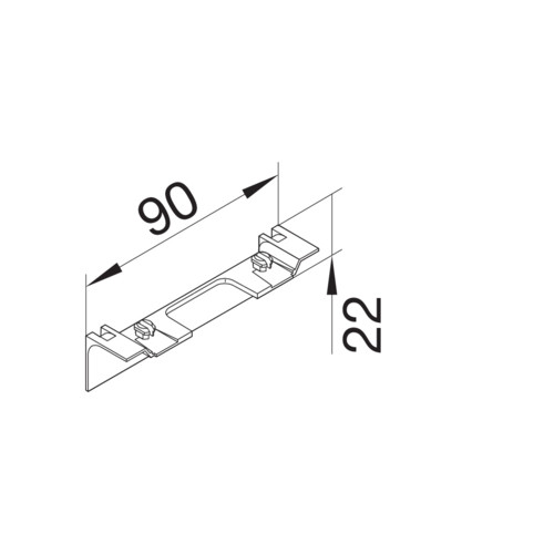 Peitelevy Hager Tehalit SL20055901 AC antennirasialle liikenteenvalkoinen