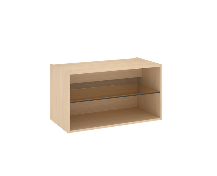 Alakaappi Temal Design lasihyllyllä