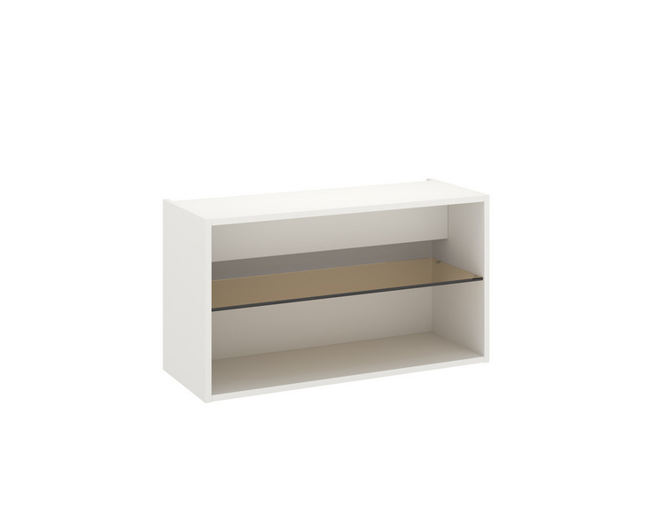 Alakaappi Temal Design lasihyllyllä