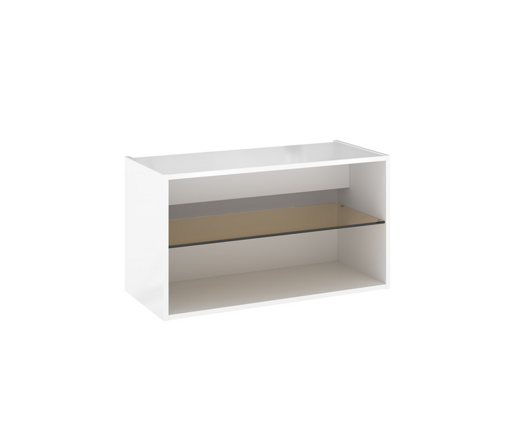 Alakaappi Temal Design lasihyllyllä