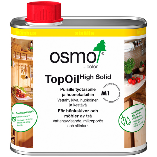 Osmo Color TopOil 0,5 l 3037 valkoinen silkinhimmeä