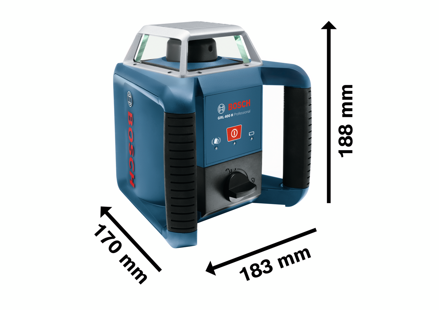 Pyörivä laser Bosch GRL 400 H + vastaanotin LR 45 L-Boxx