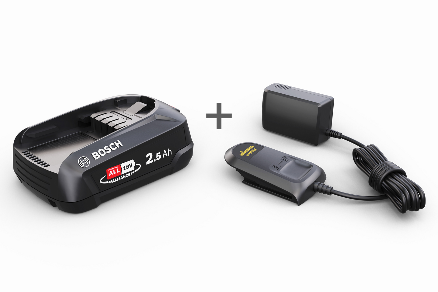 Akku- ja laturipaketti Wagner 18V 2,5Ah