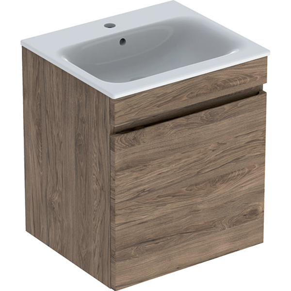 Allaskaappipaketti Geberit Renova Plan L55 K62,2 S48cm hikkoripuu