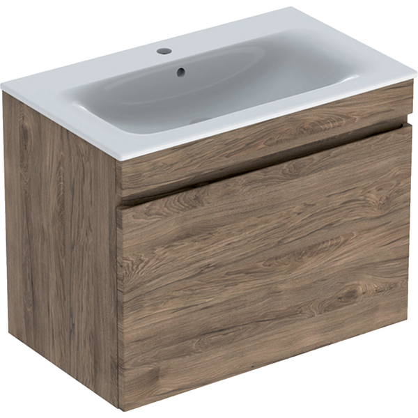 Allaskaappipaketti Geberit Renova Plan L80 K62,2 S48cm hikkoripuu