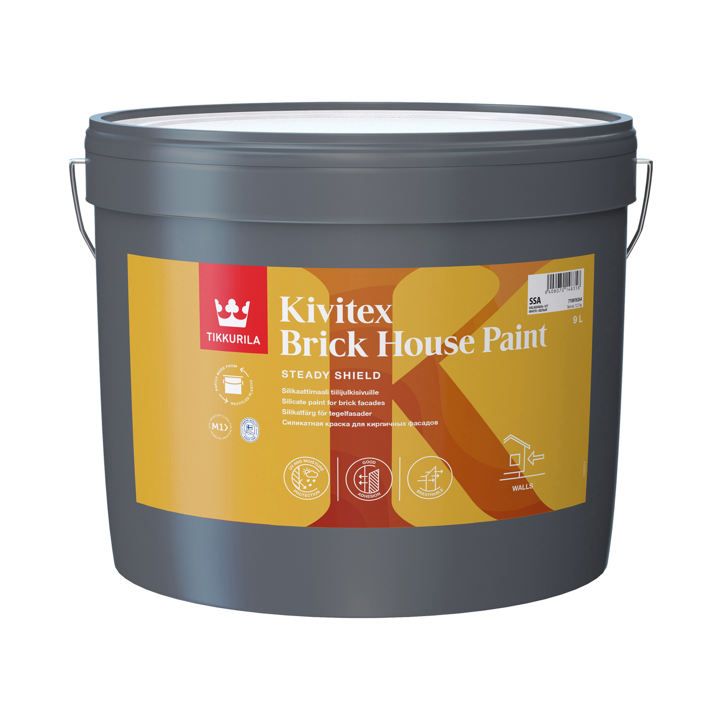 Kivitex Brick House Paint silikaattimaali SSA 9l täyshimmeä