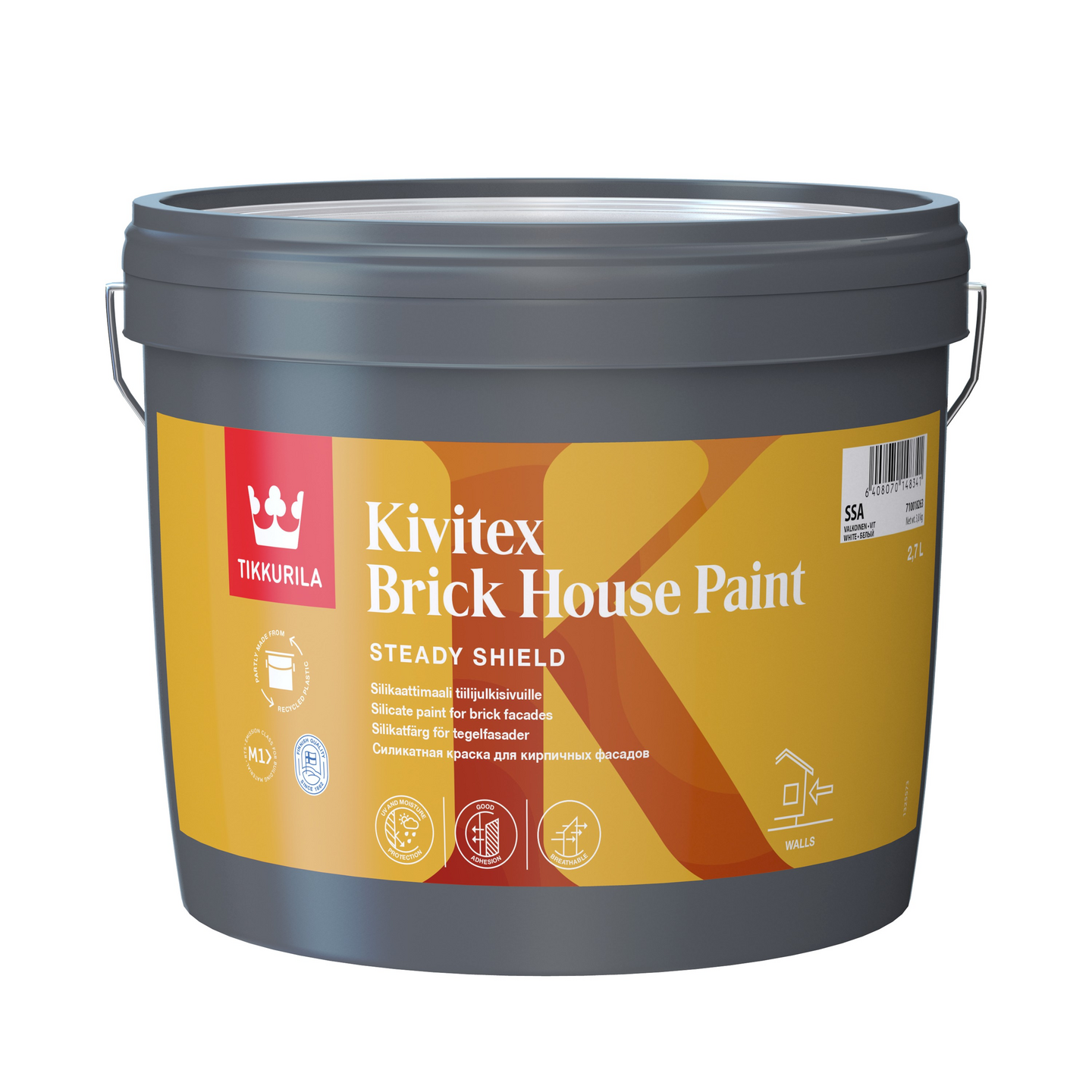 Kivitex Brick House Paint silikaattimaali SSC 2,7l täyshimmeä