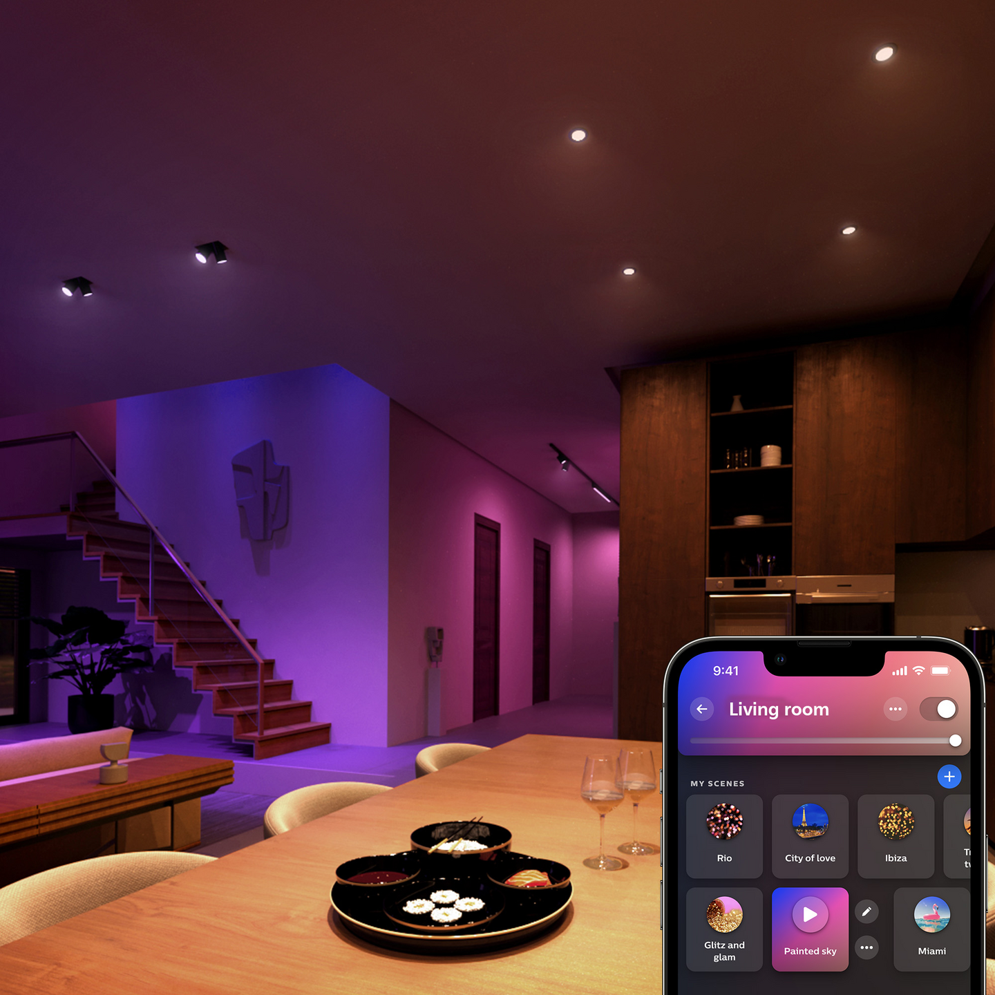 Led-kohdelamppu Philips Hue GU5.3 400lm valkoinen huurrettu muovi 2kpl