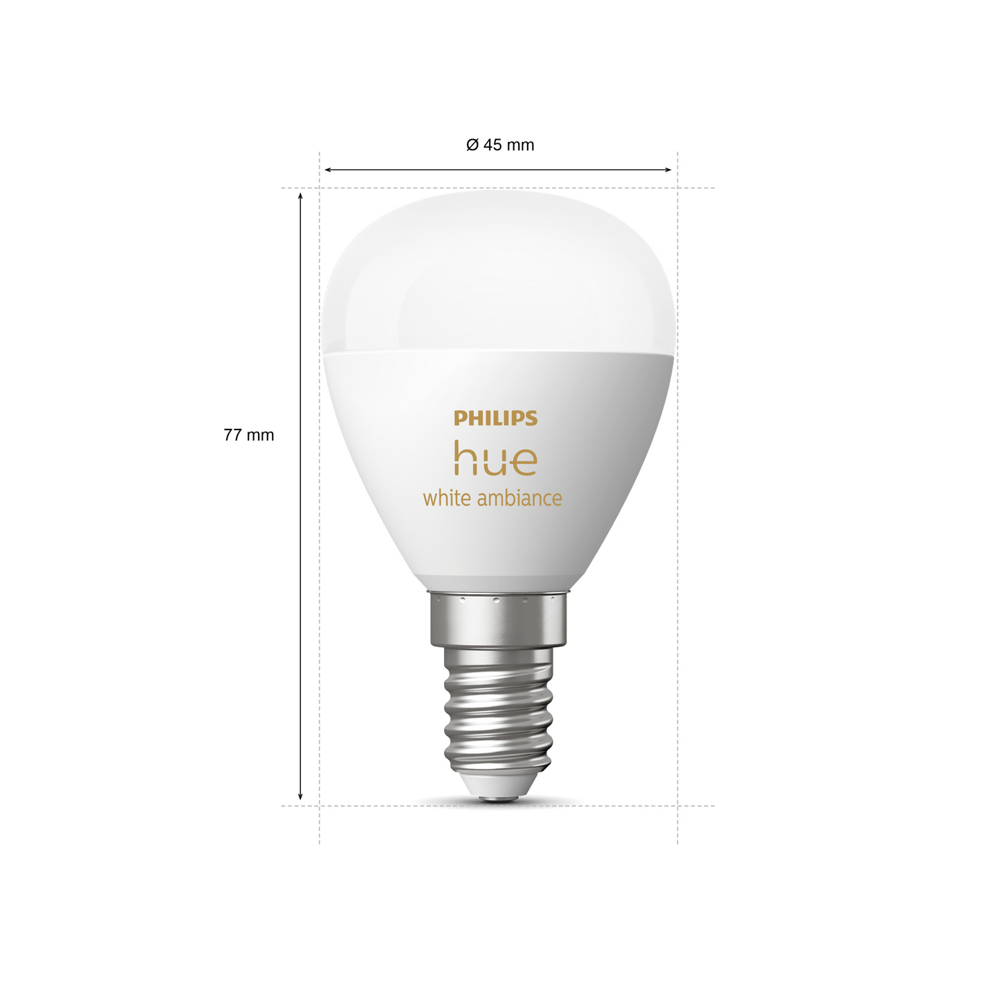 Led-pienkupulamppu Philips Hue E14 470lm valkoinen huurrettu muovi
