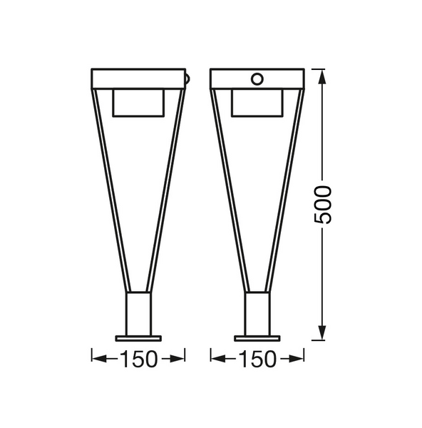 Ulkovalaisin LEDVANCE Endura Style Solar Bouquet 500mm 550lm led teräs