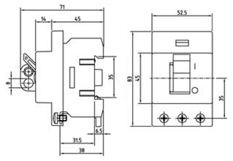 Pääkytkin Hager SH140 3X40A 0-1 400V
