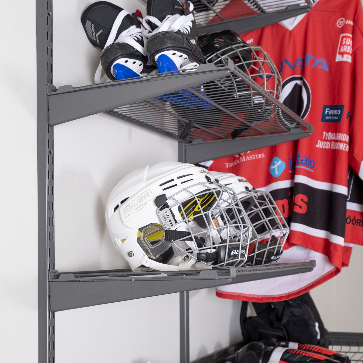 Hyllynkannatin LM 817 350mm antrasiitti