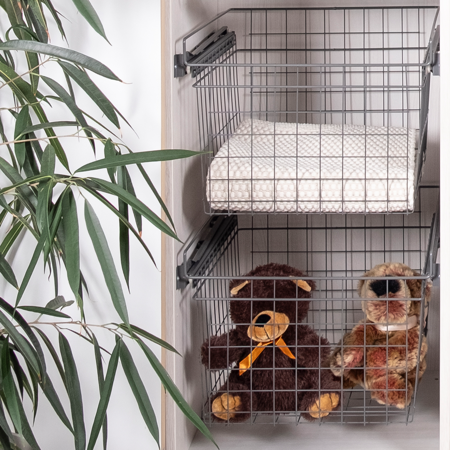 Rullakiskokori LM 605 korkea antrasiitti 60 cm kaappiin