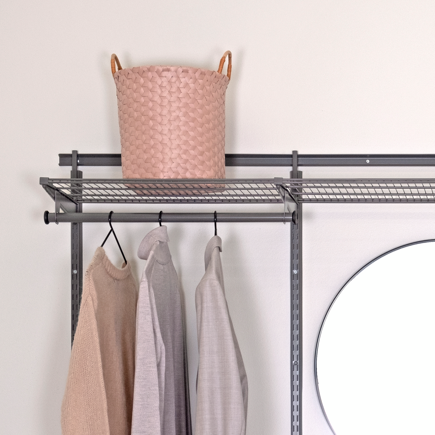 Asennuskisko LM 826 850mm antrasiitti