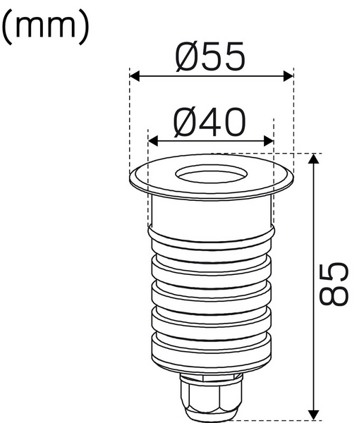 Maavalaisin Hide-a-lite Spot It Multi 3 3000K IP67 hopea