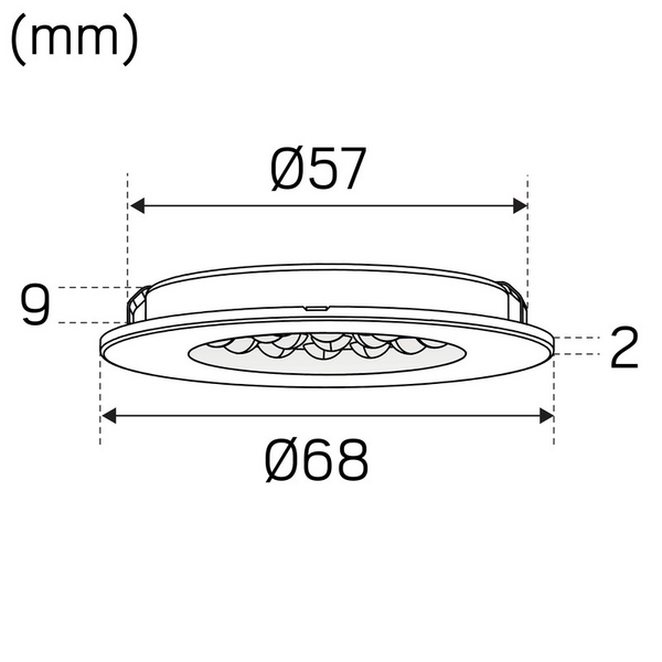 Alasvalo Hide-a-lite Spot Slim 3000K 12V 55D alumiini