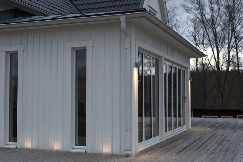 Ulkoseinävalaisin Hide-a-lite Round Single 3 GU10 musta