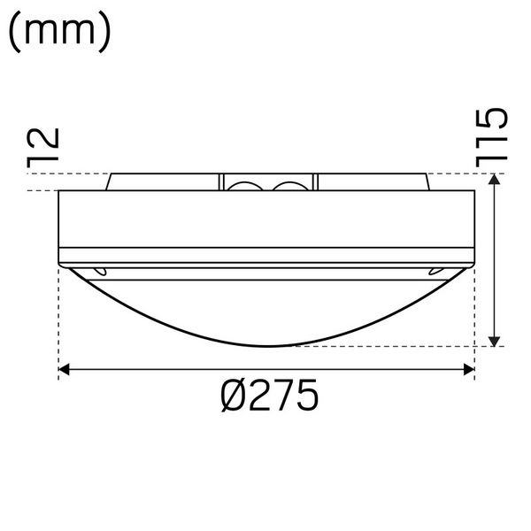 Pinta-asennusvalaisin Hide-a-lite Moon Public Eye IK10 harmaa
