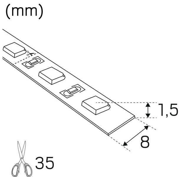 Led-nauha Hide-a-lite Ledstrip RX HD 3000K 24V IP20 5m