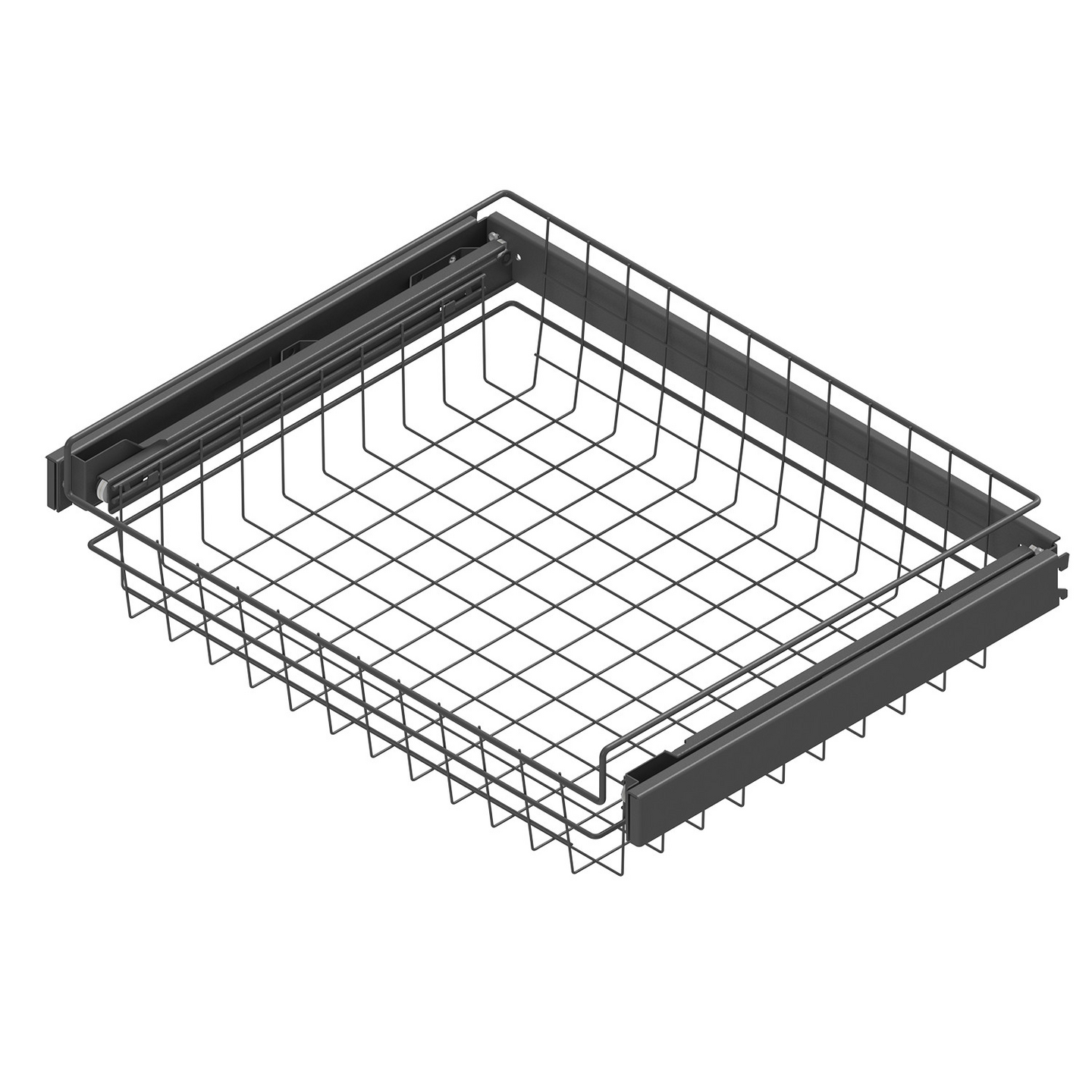 Ulosvedettävä rullakori LM 604 kehyksellä M600 matala antrasiitti