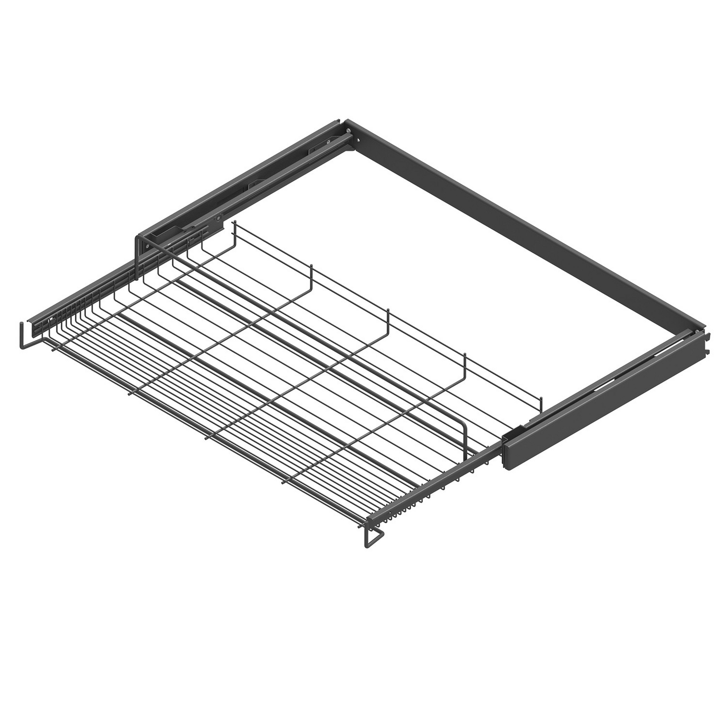 Ulosvedettävä kenkähylly LM 648 kehyksellä M800 antrasiitti