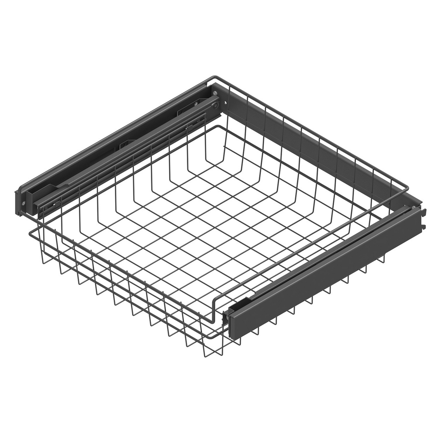 Ulosvedettävä rullakori LM 602 kehyksellä M500 matala antrasiitti