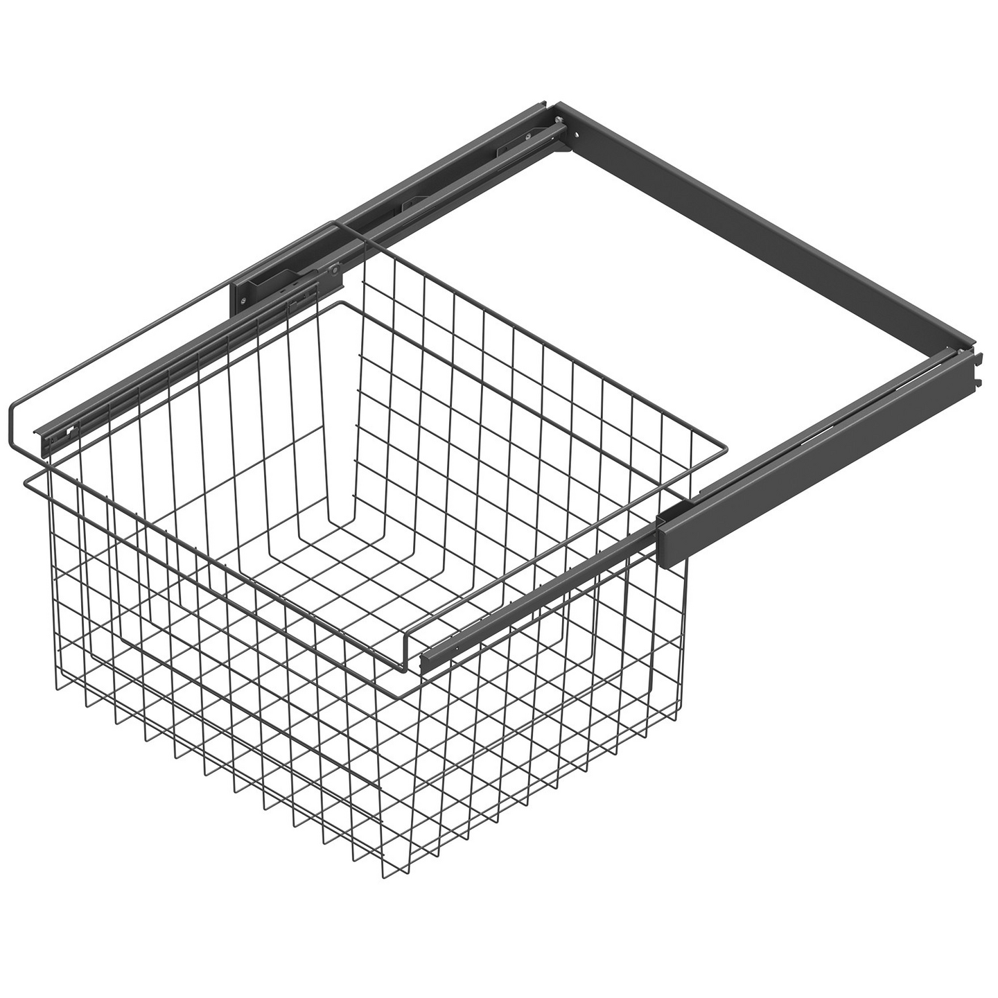 Ulosvedettävä rullakori LM 605 kehyksellä M600 korkea antrasiitti