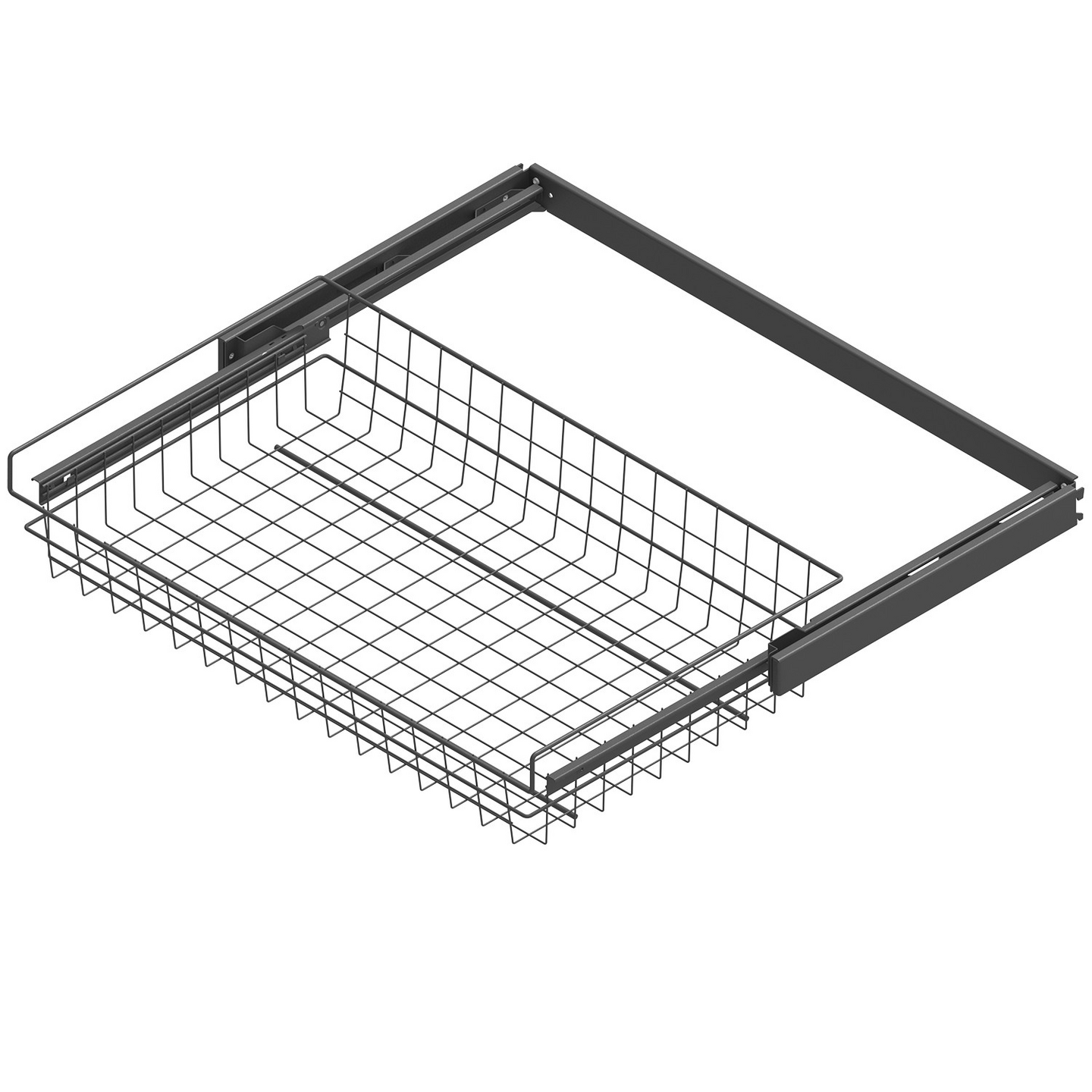 Ulosvedettävä rullakori LM 606 kehyksellä M800 matala antrasiitti