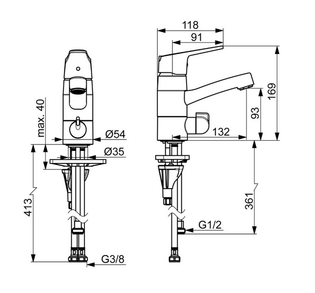 Pesuallashana Oras 1813FG Vega pesukoneventtiili