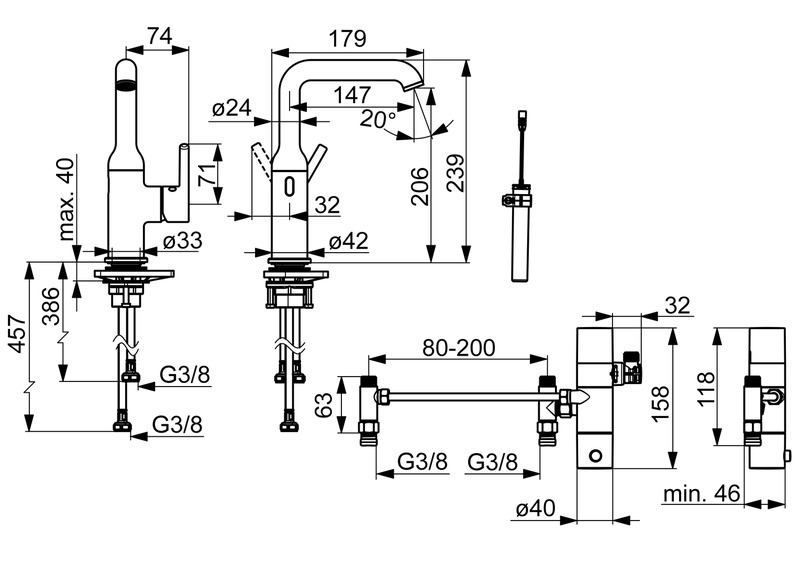 Pesuallashana Oras 2611FHZ-33 Optima Style 3V musta
