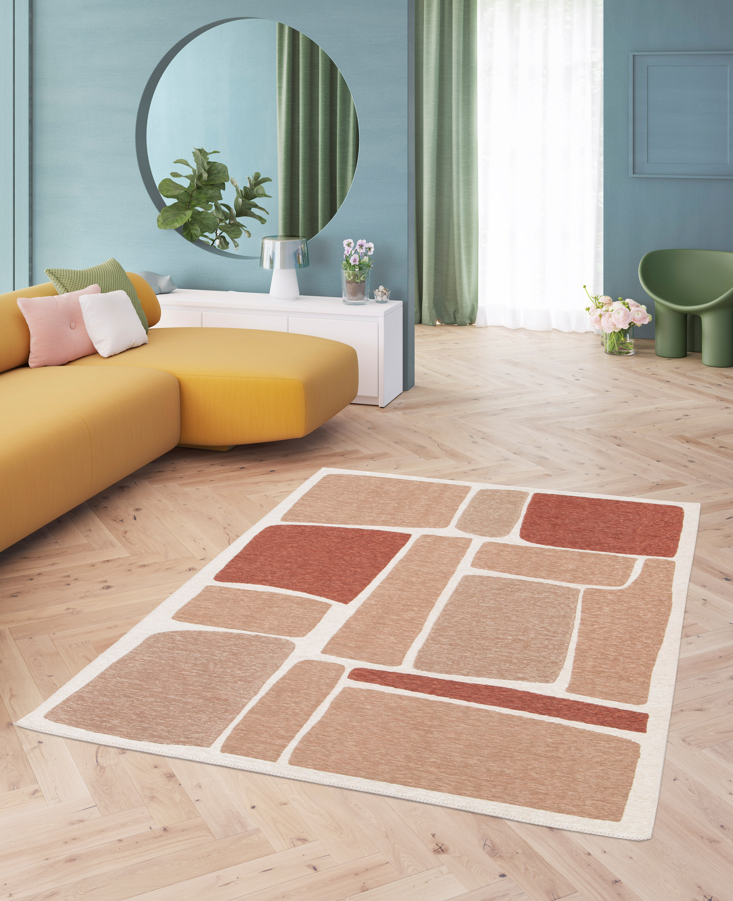 Sisustusmatto Cello Kaarna 160x230cm terra