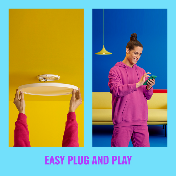 Kattovalaisin WiZ SuperSlim 2600lm 22W 2200-6500K RGB