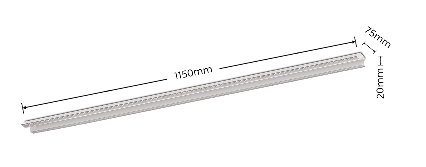 Uppokiskokouru TRIO Duoline 2-vaiheinen 115 cm alumiini