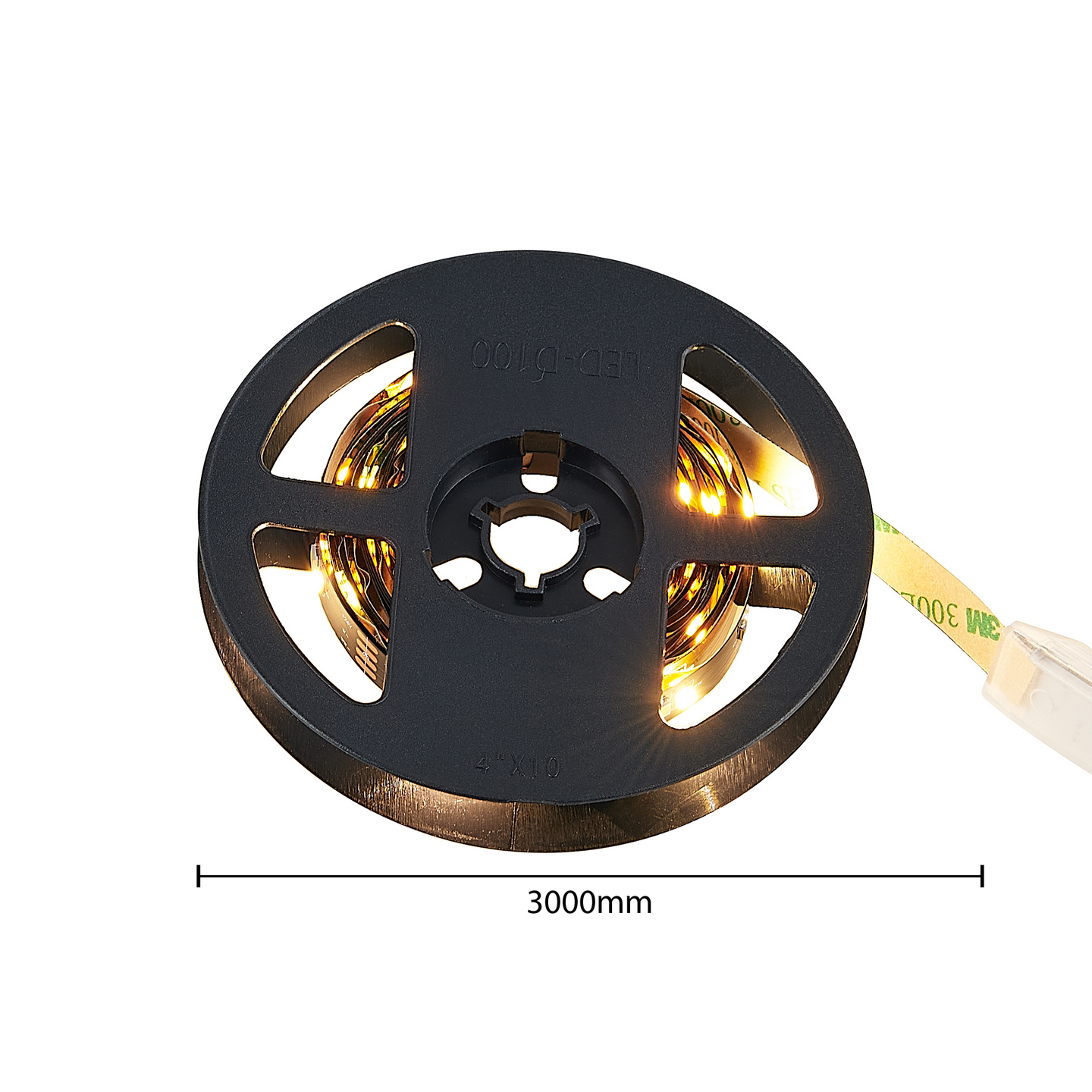 Led-nauha TRIO Chip 10,5W 3m musta