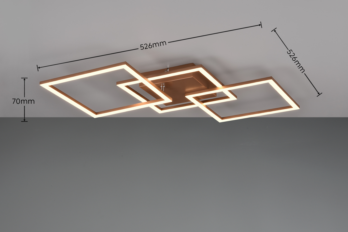 Kattovalaisin TRIO Trail led 3550lm 3-osainen kahvinruskea