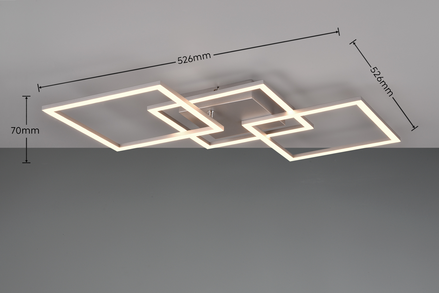 Kattovalaisin TRIO Trail led 3550lm 3-osainen harmaa
