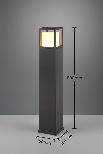 Ulkopylväsvalaisin TRIO Witham led 14,5W 80cm antrasiitti