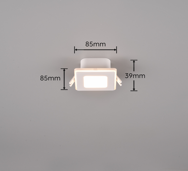 Uppospotti TRIO Nimbus led 5W 8cm IP44 mattavalkoinen