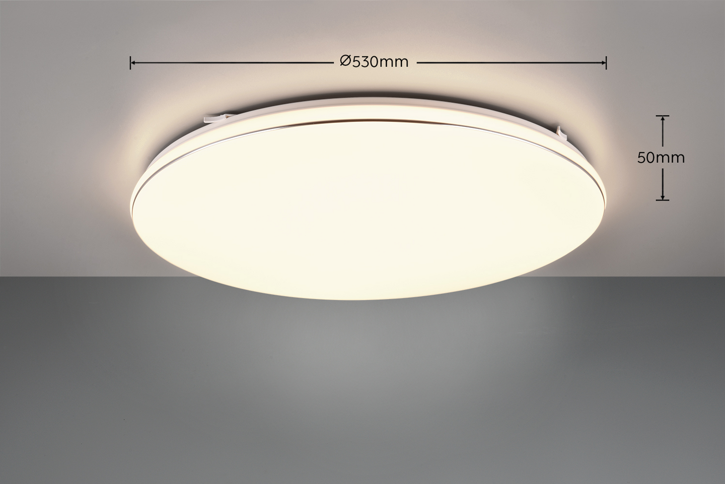 Plafondi TRIO Blanca led 53cm valkoinen